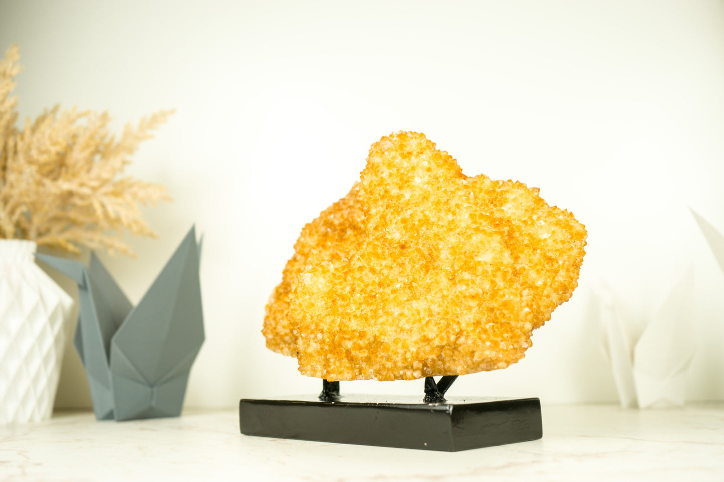 Mesmerizing Golden Yellow Citrine Cluster