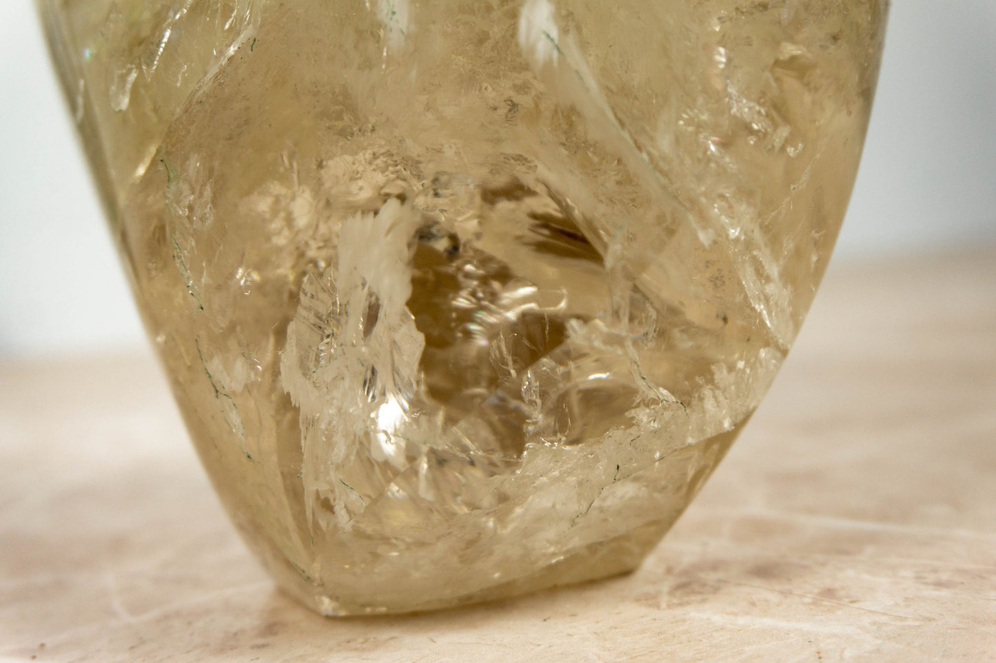 Majestic Golden Honey Citrine Flame Crystal